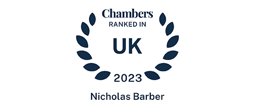 Nicholas Barber - Ranked in Chambers UK 2023